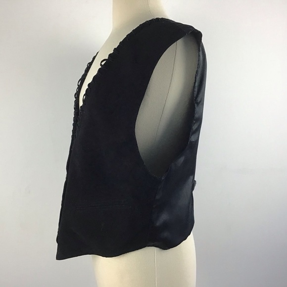Vintage A.J. Leather vest Black Large - Picture 6 of 6